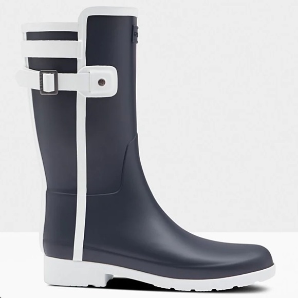 HUNTER REFINED SLIM FIT MID CALF BOOTS SIZE 6 - Picture 2 of 11